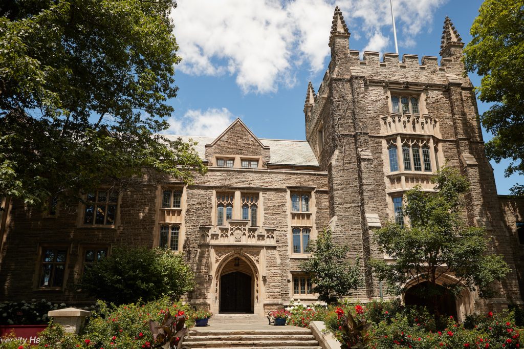 image of the exterior of university hall